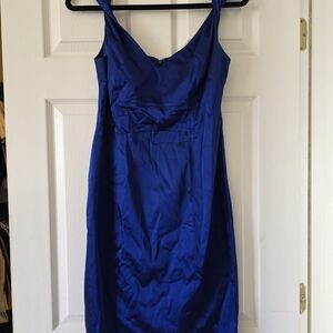 Elegant Blue Sleeveless Dress